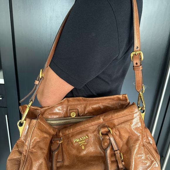 Prada Vitello Shine Satchel Bag - Picture 12 of 12